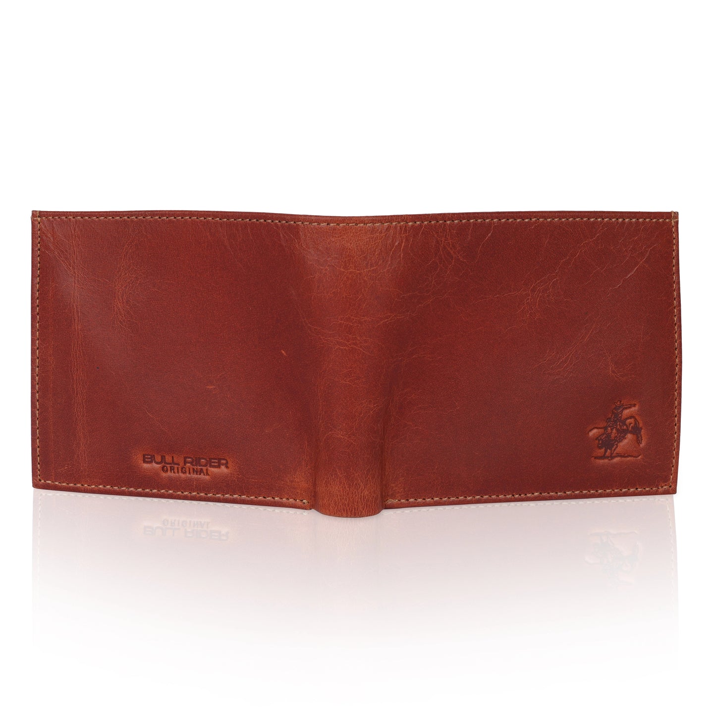 MENS OIL PULLUP CRUNCH LEATHER WALLET WITH 15 CARD SLOTS