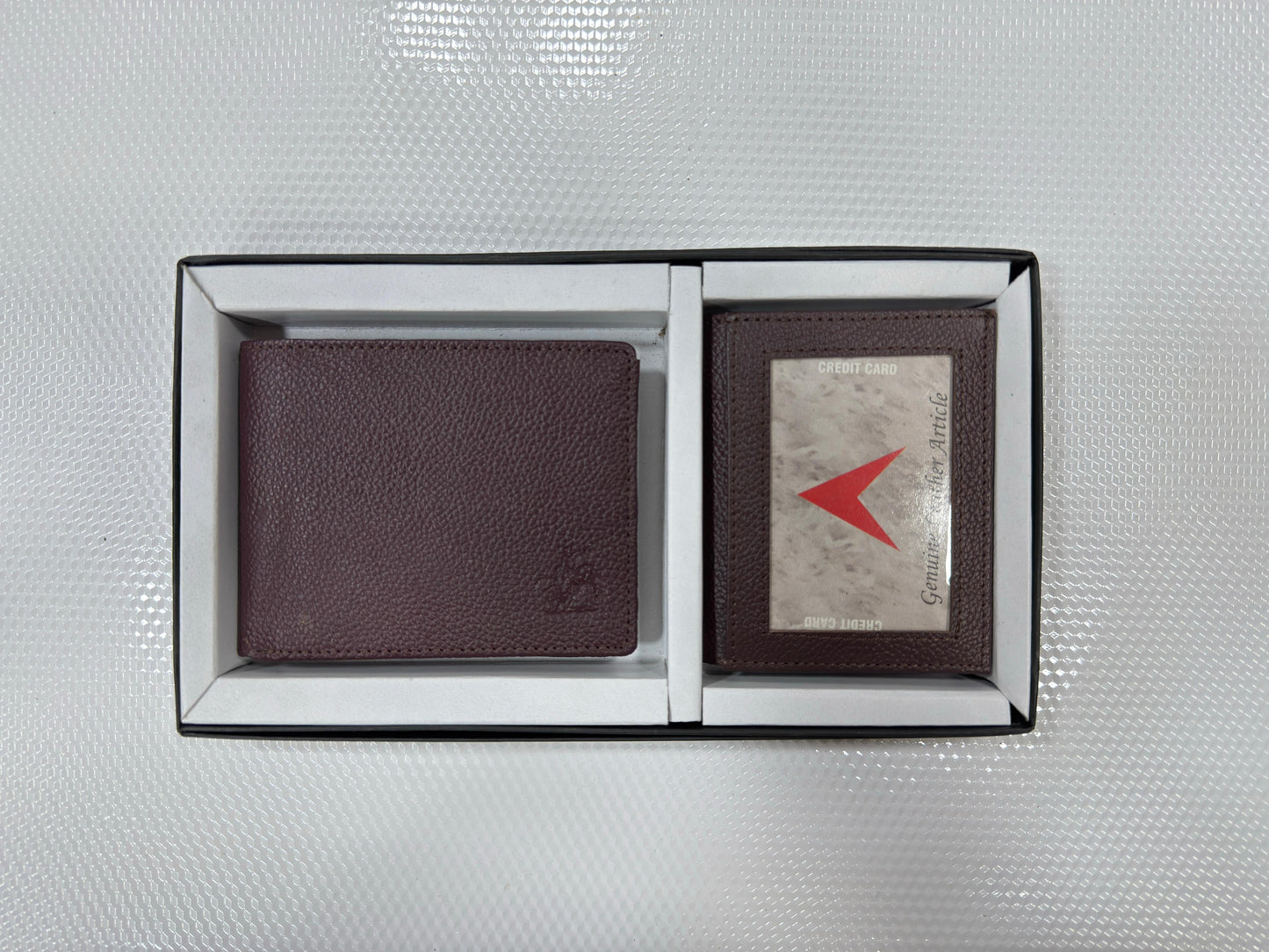 Wallet and card holder with id slot